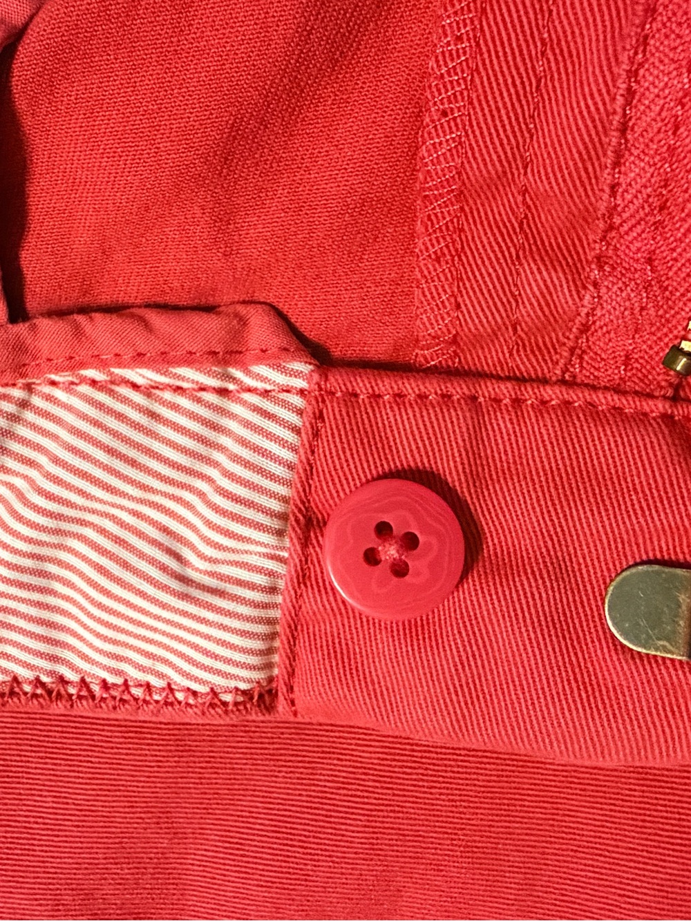 J.Crew Chino Shorts Bright Pink Size 16 Mid Rise Cotton Summer - Picture 5 of 7
